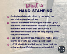 Load image into Gallery viewer, Metal dog tag personalized with up to 2 phone numbers or address, leaf dog tag