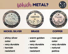 Load image into Gallery viewer, Paw dog tag with cute Halloween design, personalized pet id tag hand-stamped with 2 phone numbers