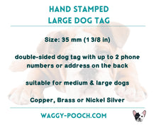 Load image into Gallery viewer, Mermaid dog id tag with cute ocean design, girl pet id tag, double-sided pet tag with up to 2 phone numbers