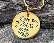 Load image into Gallery viewer, Love Bug keychain, cute gift idea for Valentine's Day