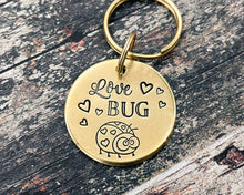 Load image into Gallery viewer, Love Bug keychain, cute gift idea for Valentine's Day