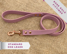 Load image into Gallery viewer, Deluxe mud-proof dog leash with rose gold fittings