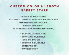 Load image into Gallery viewer, Backup safety strap to connect collar to leash or harness