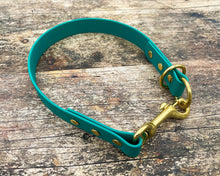 Load image into Gallery viewer, Mud-proof 2 In 1 Slip Dog Collar With Brass Fittings - medium & large dogs - converts from slip to house collar