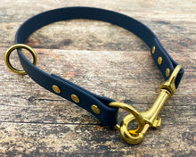 Load image into Gallery viewer, Mud-proof 2 In 1 Slip Dog Collar With Brass Fittings - medium & large dogs - converts from slip to house collar