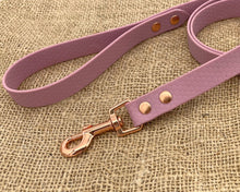 Load image into Gallery viewer, Deluxe mud-proof dog leash with rose gold fittings