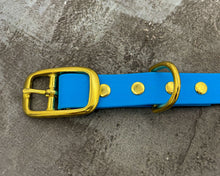 Load image into Gallery viewer, Mudproof Deluxe dog collar with brass buckle - rust-proof & easy care