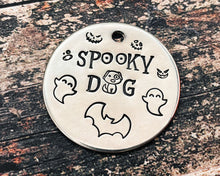 Load image into Gallery viewer, cute dog tag with Halloween design