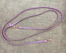 Load image into Gallery viewer, Mud-proof hands-free dog leash with rose gold fittings - choose your length
