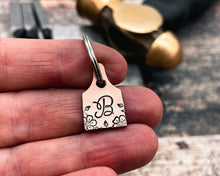 Load image into Gallery viewer, mini cat tag with monogram
