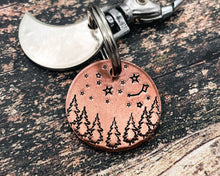 Load image into Gallery viewer, moon and star dog id tag