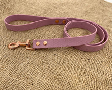 Load image into Gallery viewer, Deluxe mud-proof dog leash with rose gold fittings