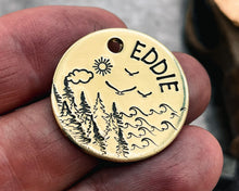 Load image into Gallery viewer, double-sided dog id tag with 2 phone numbers