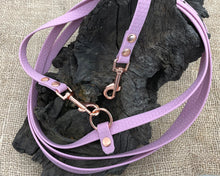 Load image into Gallery viewer, Mud-proof hands-free dog leash with rose gold fittings - choose your length