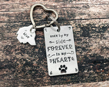 Load image into Gallery viewer, Dog memorial keychain, handmade pet loss gift