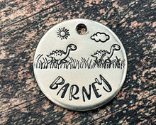 Load image into Gallery viewer, cute dog tag with dino