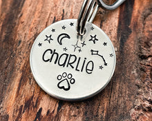 Load image into Gallery viewer, hand-stamped pet id tag