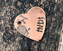Load image into Gallery viewer, cute girl dog tag with flowers