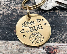 Load image into Gallery viewer, Love Bug keychain, cute gift idea for Valentine's Day