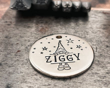 Load image into Gallery viewer, christmas dog id tag personalized with name and phone numbers