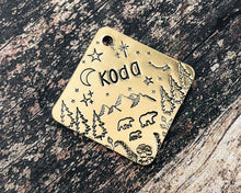 Load image into Gallery viewer, cute dog tag with bear family