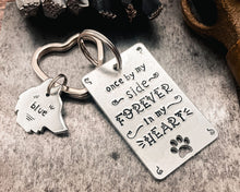 Load image into Gallery viewer, Dog memorial keychain, handmade pet loss gift