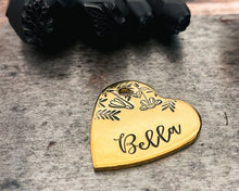 Load image into Gallery viewer, cute heart pet id tag with phone number
