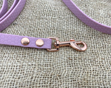 Load image into Gallery viewer, Mud-proof hands-free dog leash with rose gold fittings - choose your length