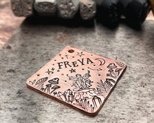 Load image into Gallery viewer, dog tag for dogs personalized with dog name and phone number