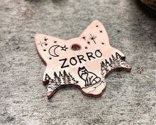 Load image into Gallery viewer, hand-stamped pet tag with phone number