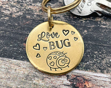 Load image into Gallery viewer, Love Bug keychain, cute gift idea for Valentine's Day