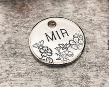 Load image into Gallery viewer, double-sided cat tag with phone number