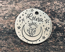 Load image into Gallery viewer, dog tag for dogs personalized with 2 phone numbers or address