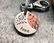 Load image into Gallery viewer, moon dog tag for small dogs