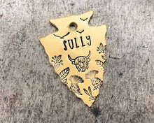 Load image into Gallery viewer, custom dog tag arrowhead