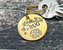 Load image into Gallery viewer, Love Bug keychain, cute gift idea for Valentine's Day