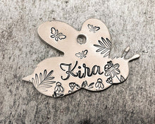 Load image into Gallery viewer, girl dog id tag handmade