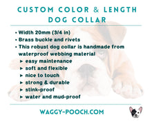 Load image into Gallery viewer, Mudproof Deluxe dog collar with brass buckle - rust-proof & easy care