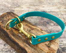 Load image into Gallery viewer, Mud-proof 2 In 1 Slip Dog Collar With Brass Fittings - medium & large dogs - converts from slip to house collar