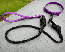 Load image into Gallery viewer, Mud-Proof Dog Collar And Boating Knot Leash Set For Small Dogs And Puppies - Choose your color and length