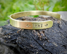 Load image into Gallery viewer, Dog Memorial Gift, hand stamped loss of pet bracelet