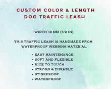 Load image into Gallery viewer, Dog traffic leash, mud proof leash handle 13mm / 1/2 in