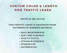 Load image into Gallery viewer, Dog traffic leash, mud-proof leash handle 20mm / 3/4in