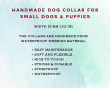 Load image into Gallery viewer, Mud-proof puppy dog collar, choose your color