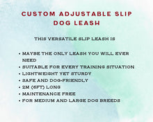 Load image into Gallery viewer, Mud-proof training dog leash, slip leash