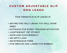 Load image into Gallery viewer, Mud-proof training dog leash, dog-friendly slip leash