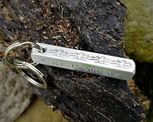 Load image into Gallery viewer, Pet memorial keychain, handmade dog loss gift with date