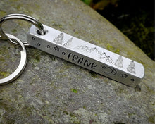 Load image into Gallery viewer, Pet memorial keychain, handmade dog loss gift with date