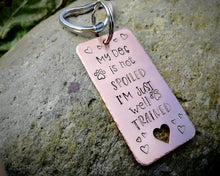 Load image into Gallery viewer, Funny dog mom keychain, cute dog lover gift idea