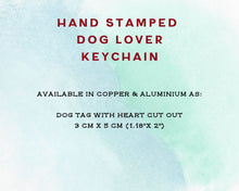 Load image into Gallery viewer, Rescue dog keychain, handmade dog lover gift